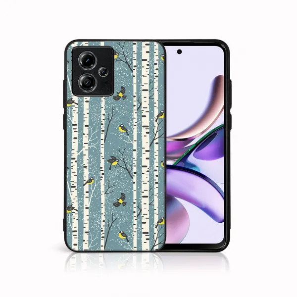MY ART Kryt s vianočným dizajnom Motorola Moto G14 BIRCH (072)