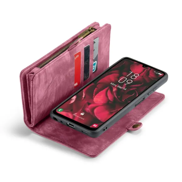 WALLET Ochranný kryt s peňaženkou 2v1 pre Samsung Galaxy A25 5G červený