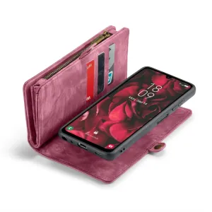 WALLET Ochranný kryt s peňaženkou 2v1 pre Samsung Galaxy A25 5G červený