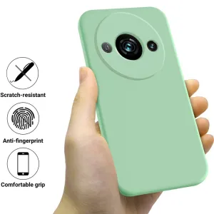 RUBBER Ochranný kryt pre Xiaomi Redmi A3 zelený