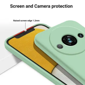 RUBBER Ochranný kryt pre Xiaomi Redmi A3 zelený