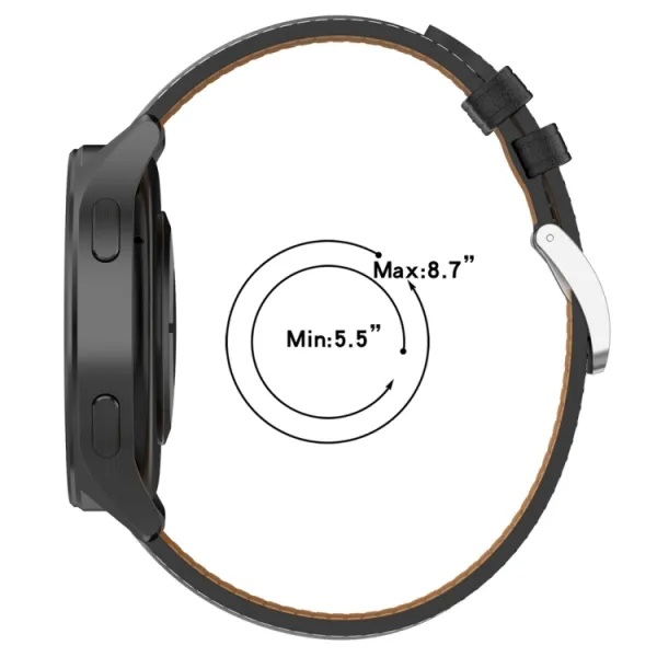 LEATHER Kožený remienok pre Xiaomi Watch 2 tmavoružový