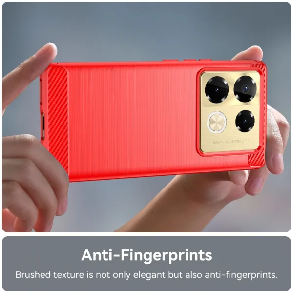 FLEXI TPU Ochranný kryt Infinix Note 40 Pro / 40 Pro+ 5G červený