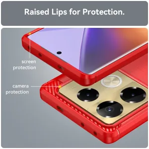 FLEXI TPU Ochranný kryt Infinix Note 40 Pro / 40 Pro+ 5G červený