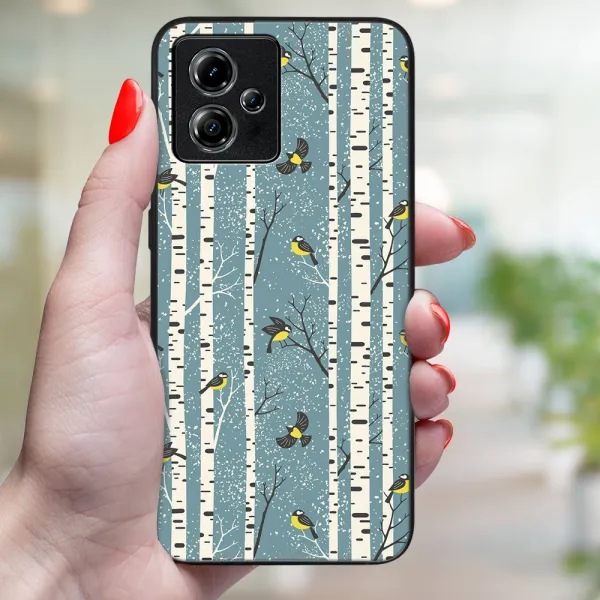 MY ART Kryt s vianočným dizajnom Motorola Moto G14 BIRCH (072)