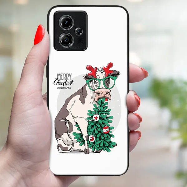 MY ART Kryt s vianočným dizajnom Motorola Moto G14 MERRY CHRISTMAS (074)