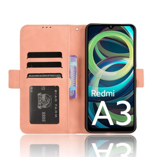 SLOT Peňaženkový obal pre Xiaomi Redmi A3 ružový