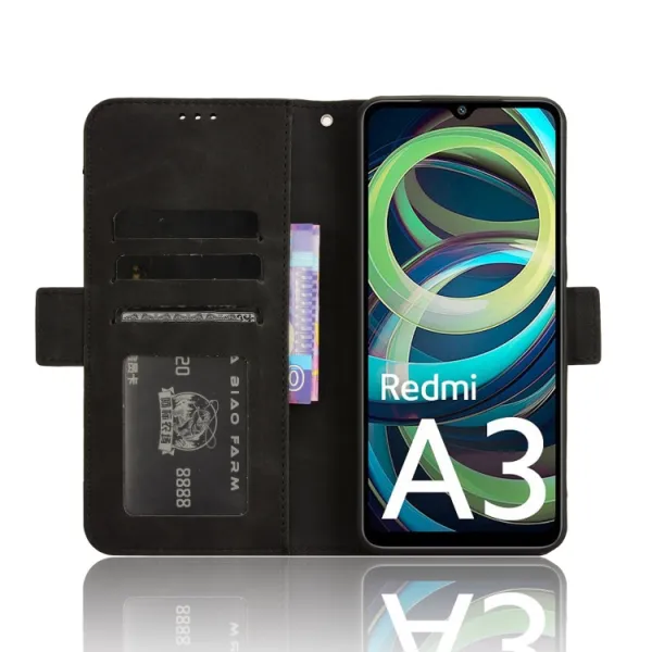 SLOT Peňaženkový obal pre Xiaomi Redmi A3 čierny