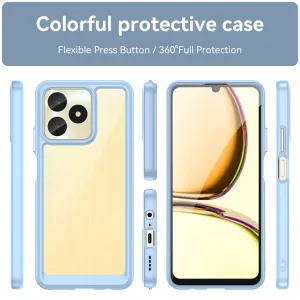 CRYSTAL Ochranný obal pre Realme Note 50 svetlomodrý