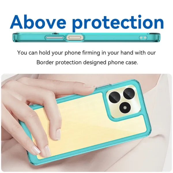 CRYSTAL Ochranný obal pre Realme Note 50 tyrkysový