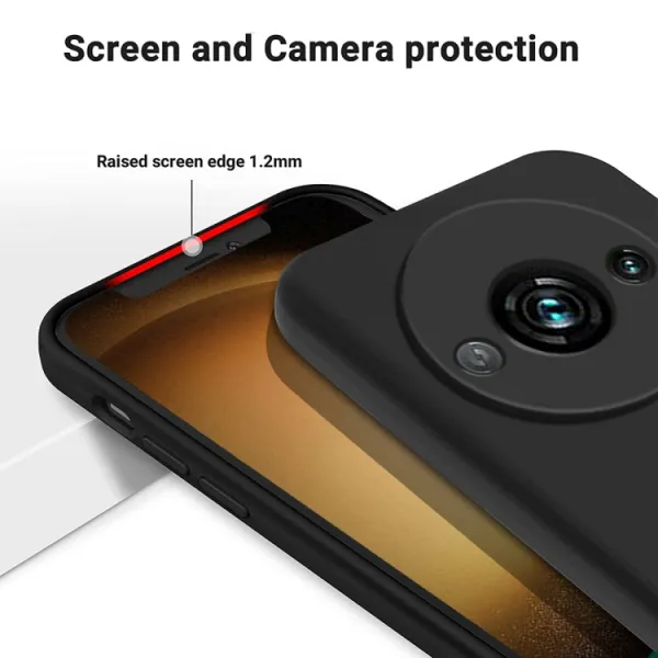 RUBBER Ochranný kryt pre Xiaomi Redmi A3 čierny