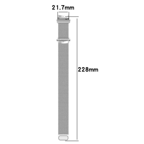 MILANESE Kovový remienok pre OnePlus Watch 3 / Watch 2 strieborný