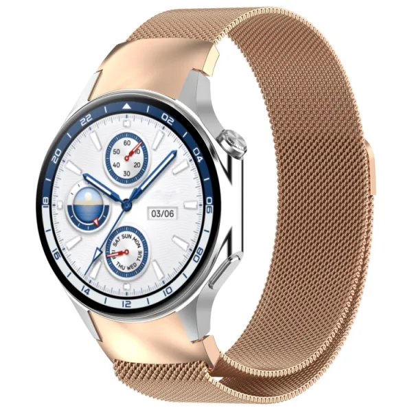 MILANESE Kovový remienok pre OnePlus Watch 3 / Watch 2 ružovozlatý