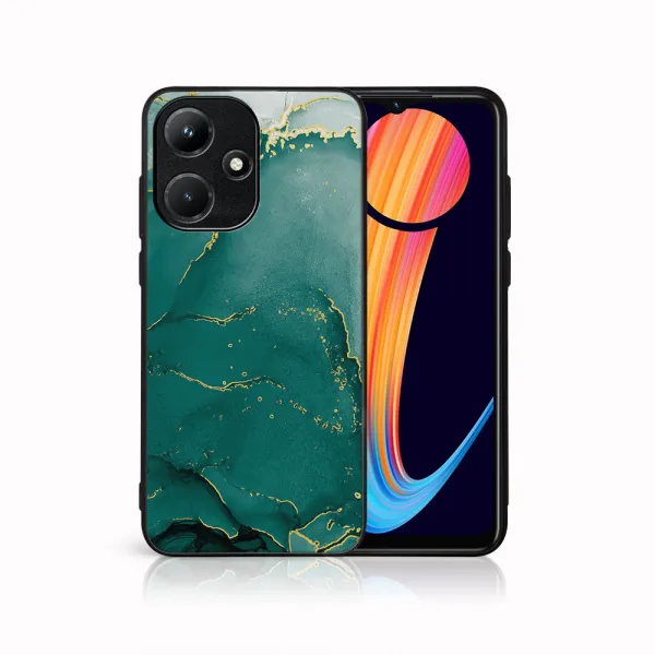 MY ART Ochranný kryt pre Infinix Hot 30i GREEN MARBLE (145)