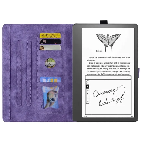ART FLOWER Zaklápacie puzdro Amazon Kindle Scribe 2022 fialové