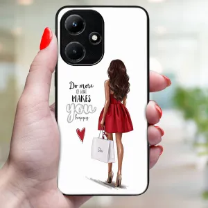 MY ART Ochranný kryt pre Infinix Hot 30i RED DRESS (137)
