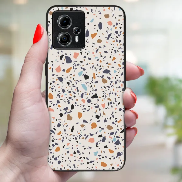 MY ART Ochranný kryt pre Motorola Moto G84 5G BEIGE TERRAZZO (162)