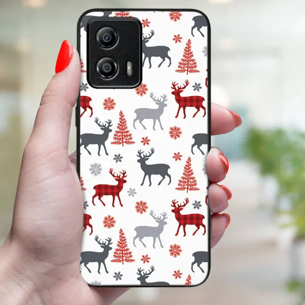 MY ART Kryt s vianočným dizajnom Motorola Moto G53 5G DEER (068)
