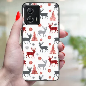 MY ART Kryt s vianočným dizajnom Motorola Moto G53 5G DEER (068)