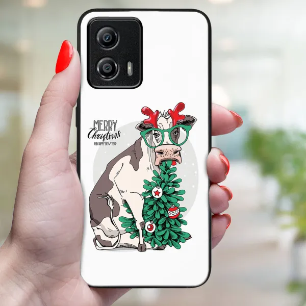 MY ART Kryt s vianočným dizajnom Motorola Moto G53 5G MERRY CHRISTMAS (074)