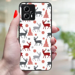 MY ART Kryt s vianočným dizajnom Motorola Moto G84 5G DEER (068)