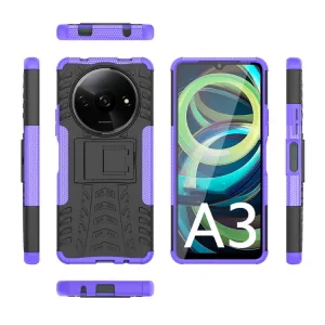 STAND Odolný ochranný kryt pre Xiaomi Redmi A3 fialový