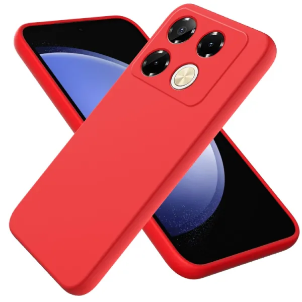 RUBBER Ochranný kryt pre Infinix Note 40 Pro / 40 Pro+ 5G červený
