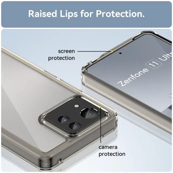 CRYSTAL Ochranný kryt pre Asus Zenfone 11 Ultra šedý