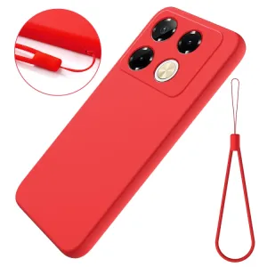 RUBBER Ochranný kryt pre Infinix Note 40 Pro / 40 Pro+ 5G červený