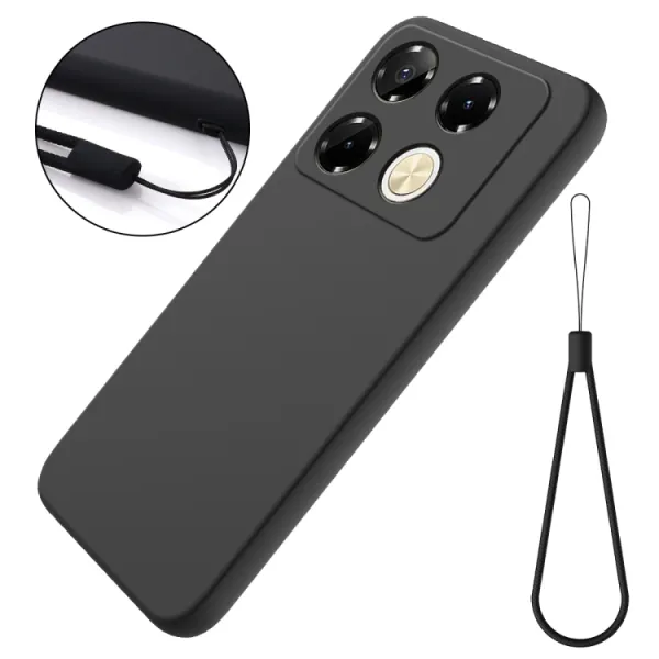 RUBBER Ochranný kryt pre Infinix Note 40 Pro / 40 Pro+ 5G čierny