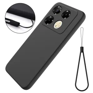 RUBBER Ochranný kryt pre Infinix Note 40 Pro / 40 Pro+ 5G čierny
