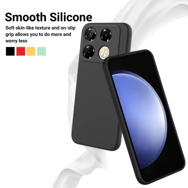 RUBBER Ochranný kryt pre Infinix Note 40 Pro / 40 Pro+ 5G čierny