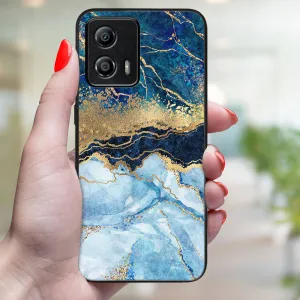 MY ART Ochranný kryt pre Motorola Moto G53 5G BLUE MARBLE (141)