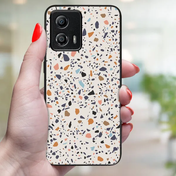 MY ART Ochranný kryt pre Motorola Moto G53 5G BEIGE TERRAZZO (162)
