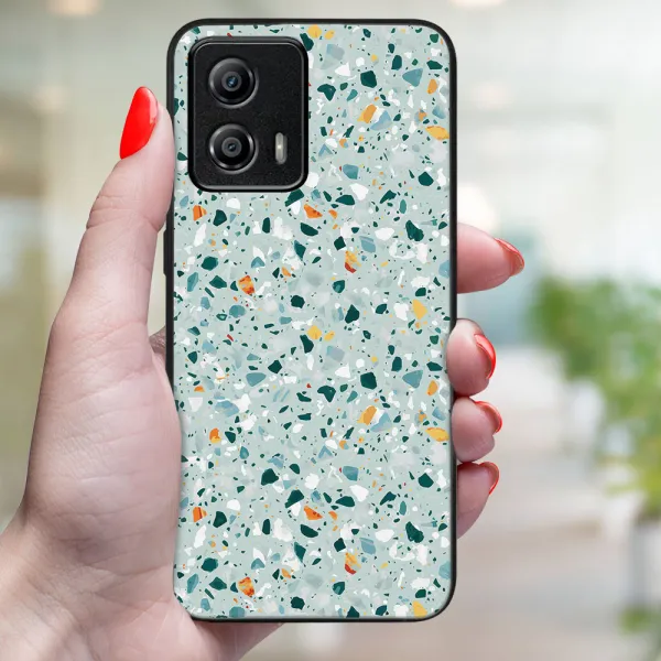 MY ART Ochranný kryt pre Motorola Moto G53 5G BLUE TERRAZZO (164)