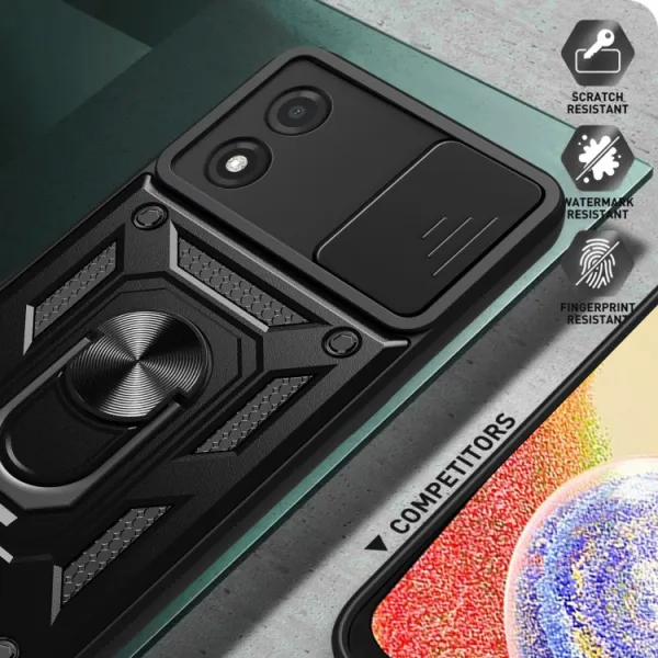 RING CAMERA Kryt s držiakom pre Motorola Moto E13 modrý