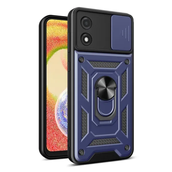 RING CAMERA Kryt s držiakom pre Motorola Moto E13 modrý