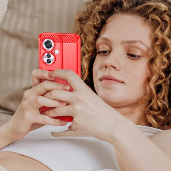 FLEXI TPU Ochranný kryt Oppo Reno11 F 5G červený