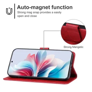 SMOOTH Peňaženkové puzdro pre Oppo Reno11 F 5G červené