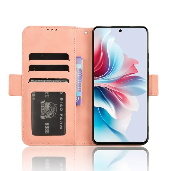 SLOT Peňaženkový obal pre Oppo Reno11 F 5G ružový
