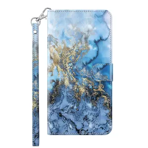 ART Peňaženkový kryt pre Motorola Moto E13 BLUE MARBLE