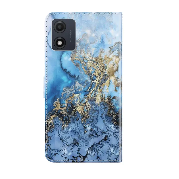 ART Peňaženkový kryt pre Motorola Moto E13 BLUE MARBLE