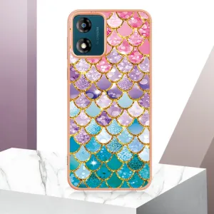 IMD MARBLE Ochranný kryt pre Motorola Moto E13 COLORFUL SCALES