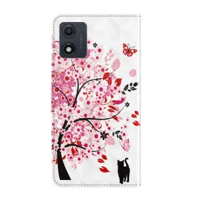 ART Peňaženkový kryt pre Motorola Moto E13 TREE