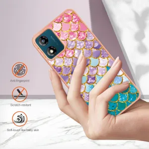 IMD MARBLE Ochranný kryt pre Motorola Moto E13 COLORFUL SCALES