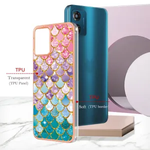 IMD MARBLE Ochranný kryt pre Motorola Moto E13 COLORFUL SCALES