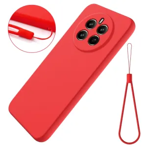 RUBBER Ochranný obal pre Realme 12+ 5G červený