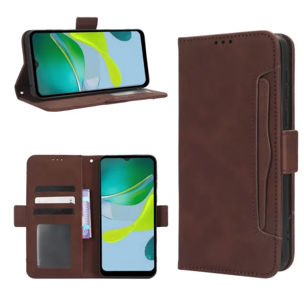 SLOT Peňaženkový obal pre Motorola Moto E13 hnedý