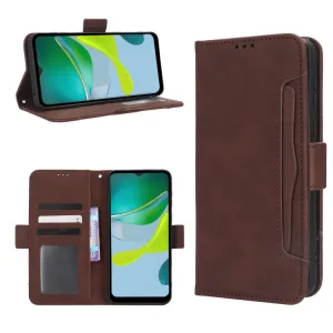 SLOT Peňaženkový obal pre Motorola Moto E13 hnedý