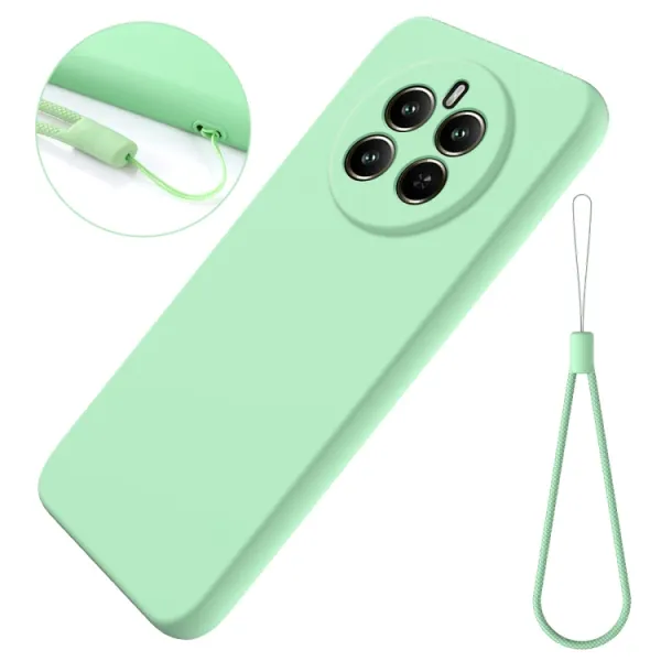 RUBBER Ochranný obal pre Realme 12+ 5G zelený